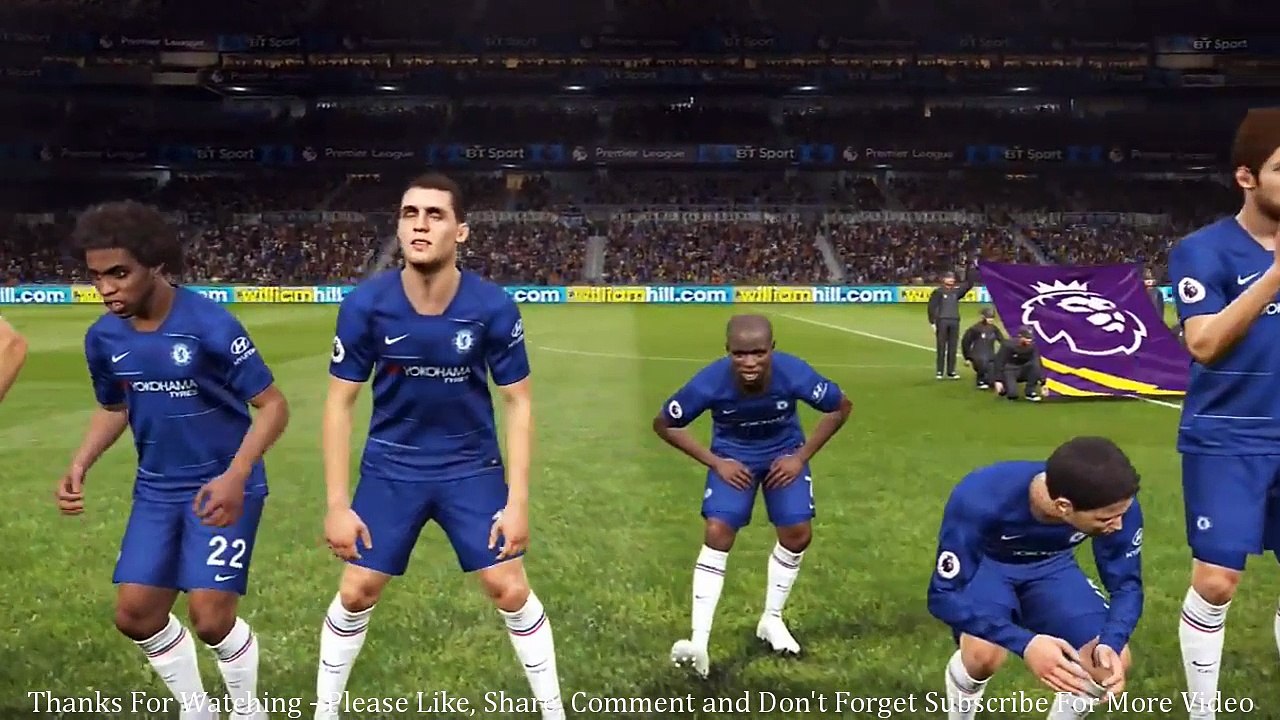 Chelsea vs Manchester United - English Premier League - PES 2019 Gameplay