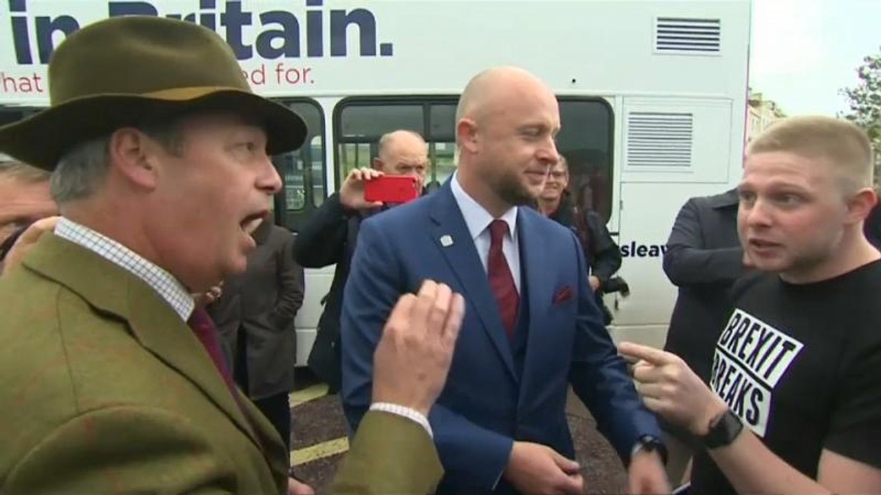 Brexit-Wortgefecht mit Farage: 'Werden Sie erwachsen, kleiner Mann'