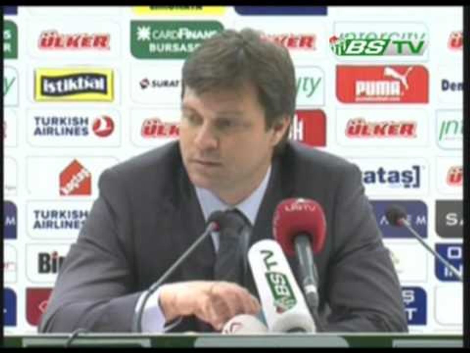 Bursaspor - Gaziantepspor Ertuğrul Sağlam Basın Toplantısı (07.04.2012)