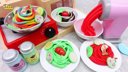 06.Baa Baa Black Sheep - Learn Colors Rainbow Play Doh Pasta Kinetic Sand House Surprise Toys for Kids