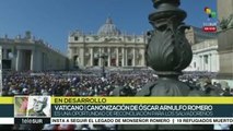 Papa Francisco encabeza canonización de Monseñor Romero