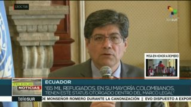Ecuador: mayor receptor de refugiados en la región, 98% colombianos