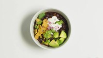 Black Bean Soup with Chile-Lime Crema