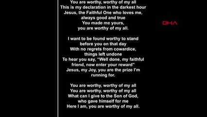 İzmir Diriliş Kilisesi'ndeki Ayinde Brunson İçin Dua