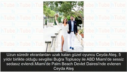 Güzel oyuncu Ceyda Ateş sessiz sedasız evlendi!