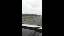 Peligro : conduce marcha atrás en la autopista durante varios metros