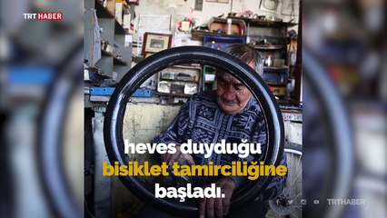 Bisiklet tamircisi çocukların mutluluğunu paraya değişmiyor