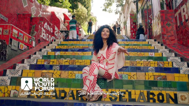 بحلم بمكان .. أيقونة منتدى شباب العالم بشرم بكل لغات العالم