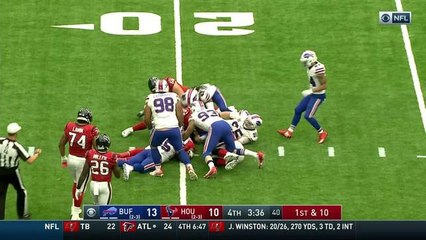 Watson gets sacked by Hughes for a 6-yard loss