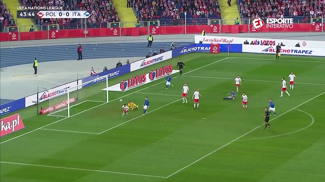 POLÔNIA 0 X 1 ITÁLIA - MELHORES MOMENTOS - UEFA NATIONS LEAGUE (14 10 2018)