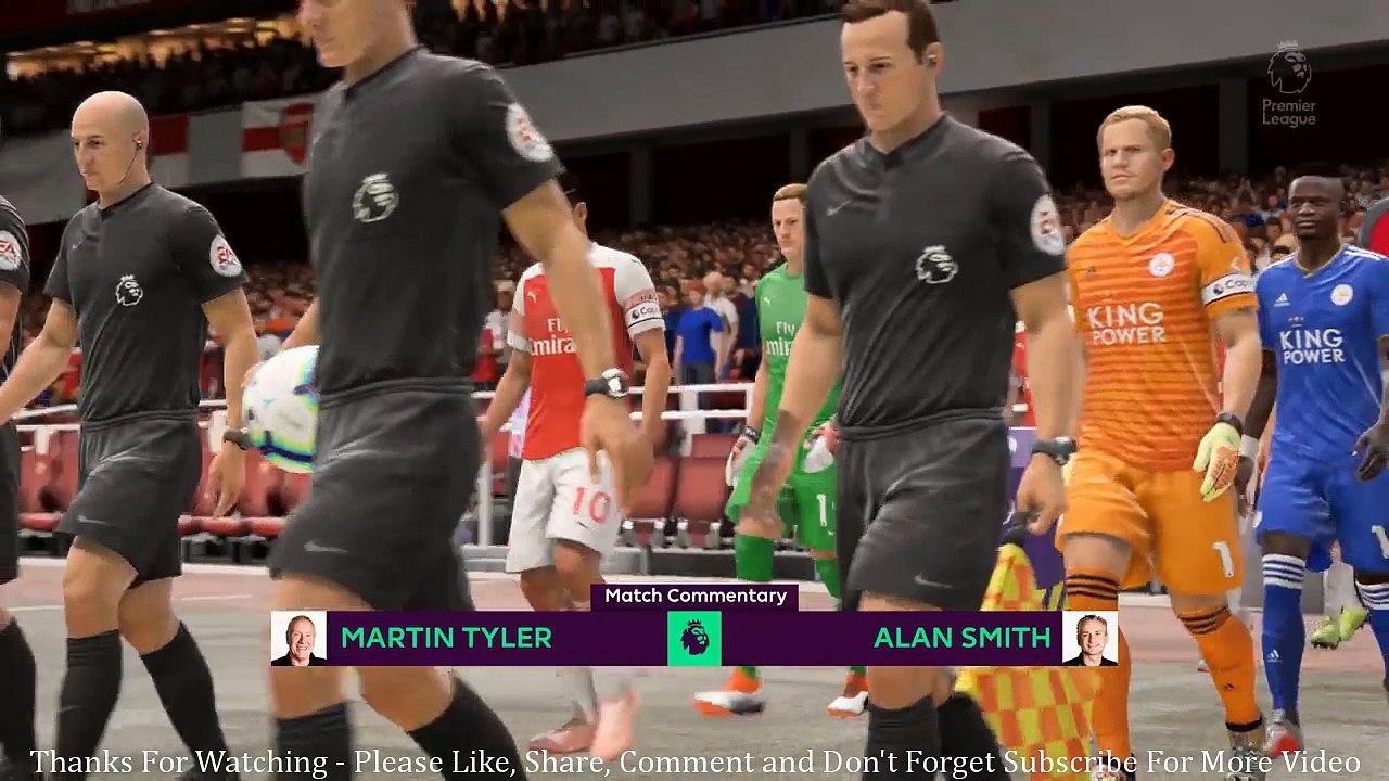 Arsenal vs Leicester | ENGLISH PREMIER LEAGUE | FIFA 19 (PC) Gameplay