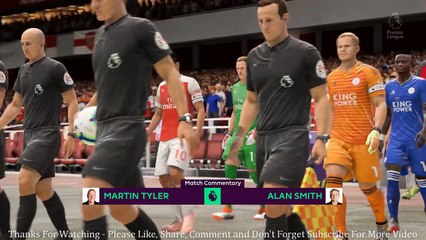Arsenal vs Leicester | ENGLISH PREMIER LEAGUE | FIFA 19 (PC) Gameplay