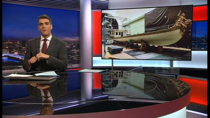 Napoleon's royal barge is being moved from Paris to Brest