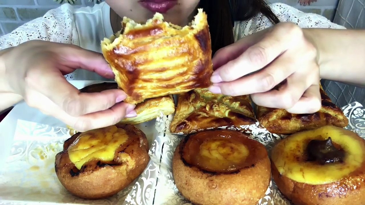 【咀嚼音ASMR】ミスドの新作パイ4種とブリュレドーナツ3種を食べる音。字幕なし食レポなし【スイーツちゃんねるあんみつASMR】