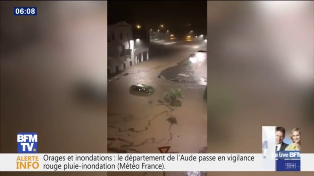 Aude en alerte rouge: une habitante témoigne Une amie s'est réfugiée sur le toit de sa maison, elle a de l'eau jusqu'au deuxième étage