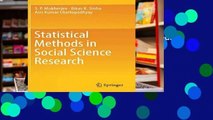 D.O.W.N.L.O.A.D [P.D.F] Statistical Methods in Social Science Research [E.P.U.B]