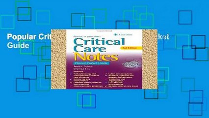 Popular Critical Care Notes: Clinical Pocket Guide