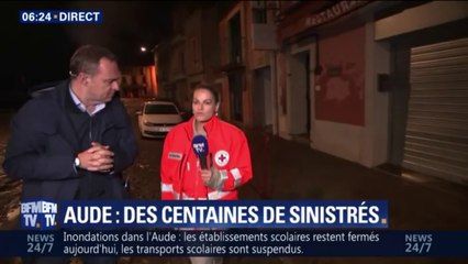 Inondations dans l'Aude: la Croix rouge a "besoin d'eau, de nourriture et de vêtements"