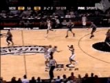 NBA BASKET BALL - Manu Ginobili Lobs To Tim Duncan