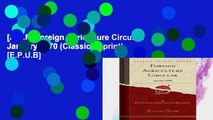 [P.D.F] Foreign Agriculture Circular: January 1970 (Classic Reprint) [E.P.U.B]