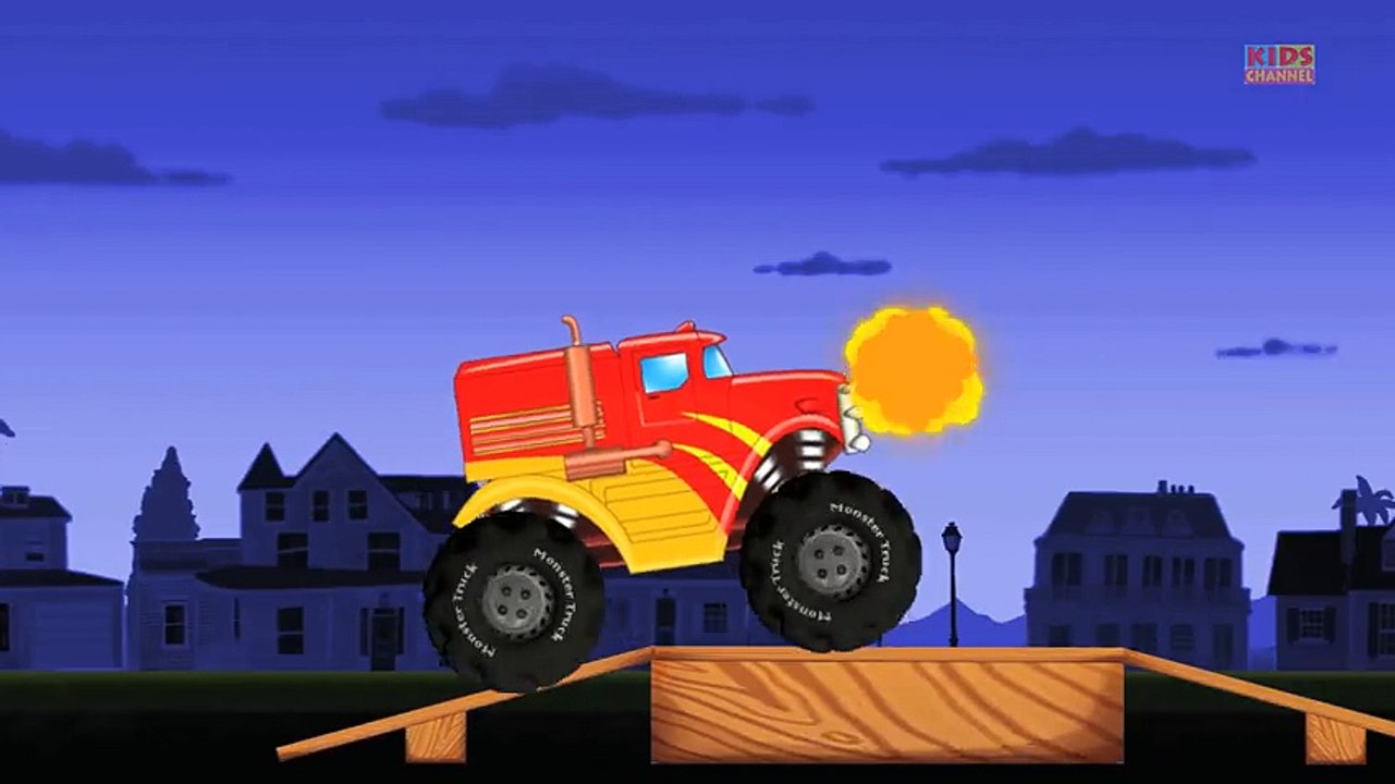 Tv cartoons movies 2019 Monster Truck   Compilation   kids videos part 1 2 part 1 2 part 2/2