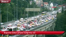 Boğaz’da intihar girişimi trafiği felç etti