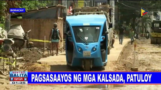 Dry run sa pagbubukas ng Boracay, simula na; Pagsasaayos ng mga kalsada, patuloy