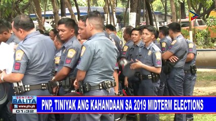 PNP, tiniyak ang kahandaan sa 2019 midterm elections