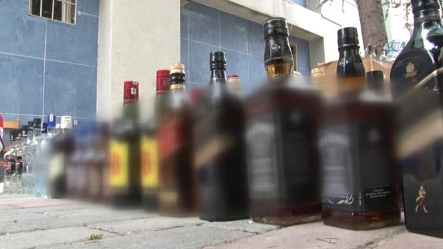 Bahçelievler'de Piyasa Değeri 30 Bin Lira Olan Sahte İçki Ele Geçirildi
