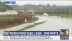 Inondations dans l'Aude: de nombreuses routes sont complètement submergées
