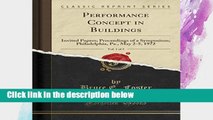 D.O.W.N.L.O.A.D [P.D.F] Performance Concept in Buildings, Vol. 1 of 2: Invited Papers; Proceedings