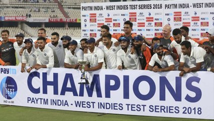 மே.இந்திய தீவுகளுக்கு எதிரான 2வது டெஸ்டிலும் வெற்றி பெற்றது இந்தியா- வீடியோ