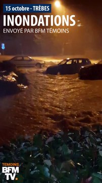 Ces images montrent la violence des pluies qui se sont abattues sur l'Aude cette nuit