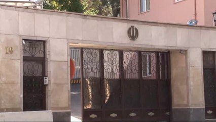 İran Büyükelçiliği'nde Hareketli Anlar