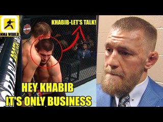 Reactions to Conor McGregor saying IT'S ONLY BUSINESS to Khabib in RD 3,Daniel Cormier,Moraes