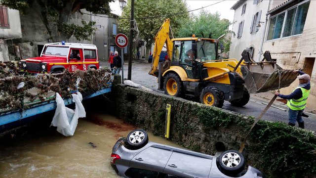 En cinq minutes, il y avait 2,50m d'eau chez moi , raconte une habitante de Villegailhenc, victime des inondations dans l'Aude