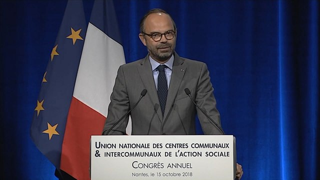 Discours d'Édouard Philippe au Congrès annuel de l'Union nationale des centres communaux et intercommunaux de l'action sociale à Nantes
