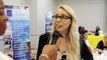 Gracita Allert, Assistant Director of Tourism Uk/Europe for the St. Vincent and the Grenadines Tourism Authority, interviews Ellena Coleman, Sales Administrator