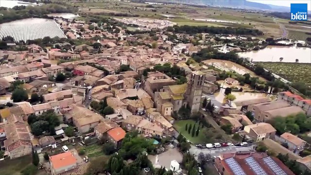 Intempéries dans l'Aude : les inondations vues du ciel à Puicheric