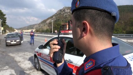 Jandarmadan helikopterle trafik denetimi - KÜTAHYA