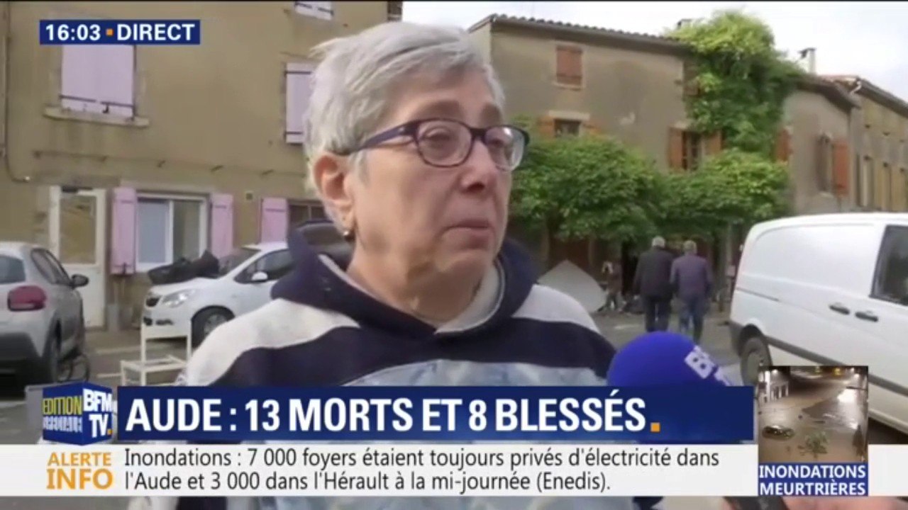 Inondations dans l'Aude: "J'ai perdu tout le bas de ma maison, il n'y a plus rien à récupérer"