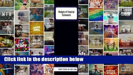 Best product  Analysis of Financial Statements (Frank J. Fabozzi Series)