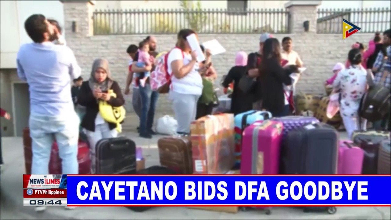 Cayetano bids DFA goodbye