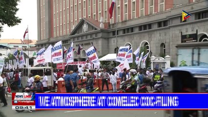 Festive atmosphere at COMELEC COC-filing