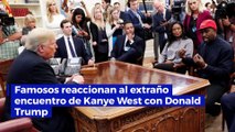Famosos reaccionan al extraño encuentro de Kanye West con Donald Trump