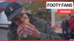 Football fans fooled into eating meat-free burgers | SWNS TV
