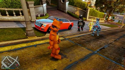 ANIMATRONICS vs TRICK OR TREATING 2018! (GTA 5 Mods Funny Moments FNAF RedHatter)