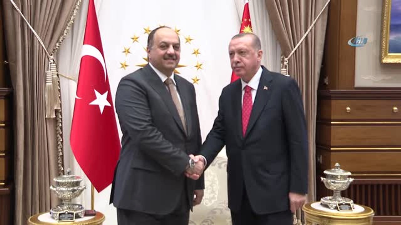 Cumhurbaşkanı Erdoğan, Katar Savunma Bakanını Kabul Etti