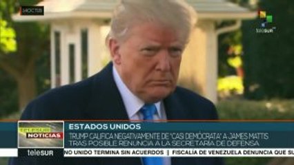 Afirma pdte. Trump que Jame Mattis podría dejar la cartera de Defensa