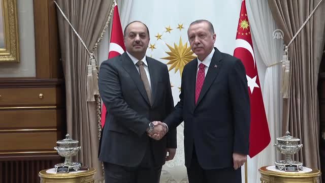 Cumhurbaşkanı Erdoğan, Katar Başbakan Yardımcısı ve Savunma İşlerinden Sorumlu Devlet Bakanı...